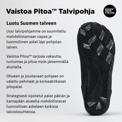 Vaistoa Uoma 3 Talvi -paljasjalkavaelluskengät