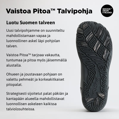 Vaistoa Uoma 3 Talvi -paljasjalkavaelluskengät