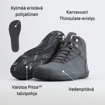 Vaistoa Uoma 3 Talvi -paljasjalkavaelluskengät